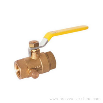 Hot forging brass ball valves with drain